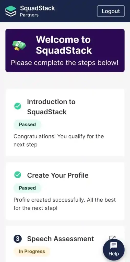 Squadstack App Homepage Screenshots