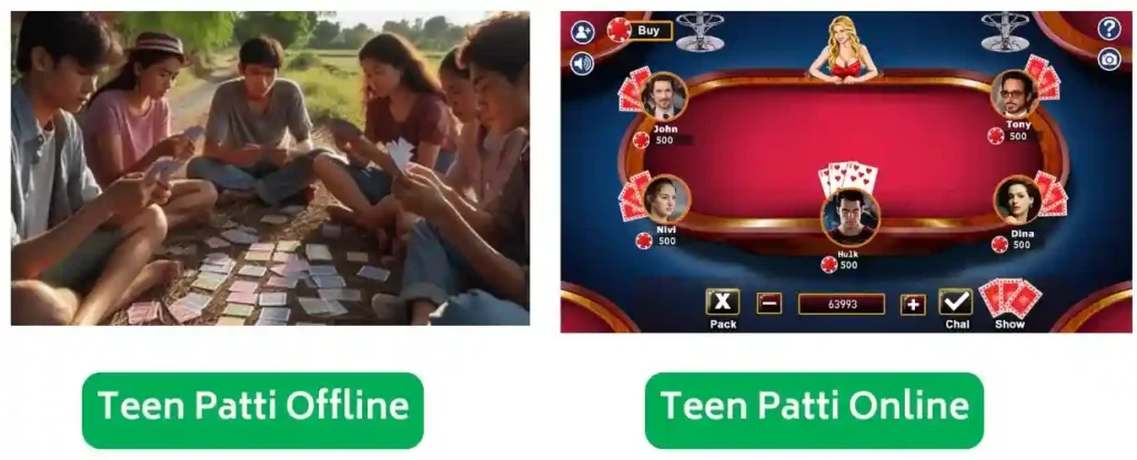 Offline Teen Patti Vs Onine Teen Patti Game Offline Teen Patti Vs Onine Teen Patti Game