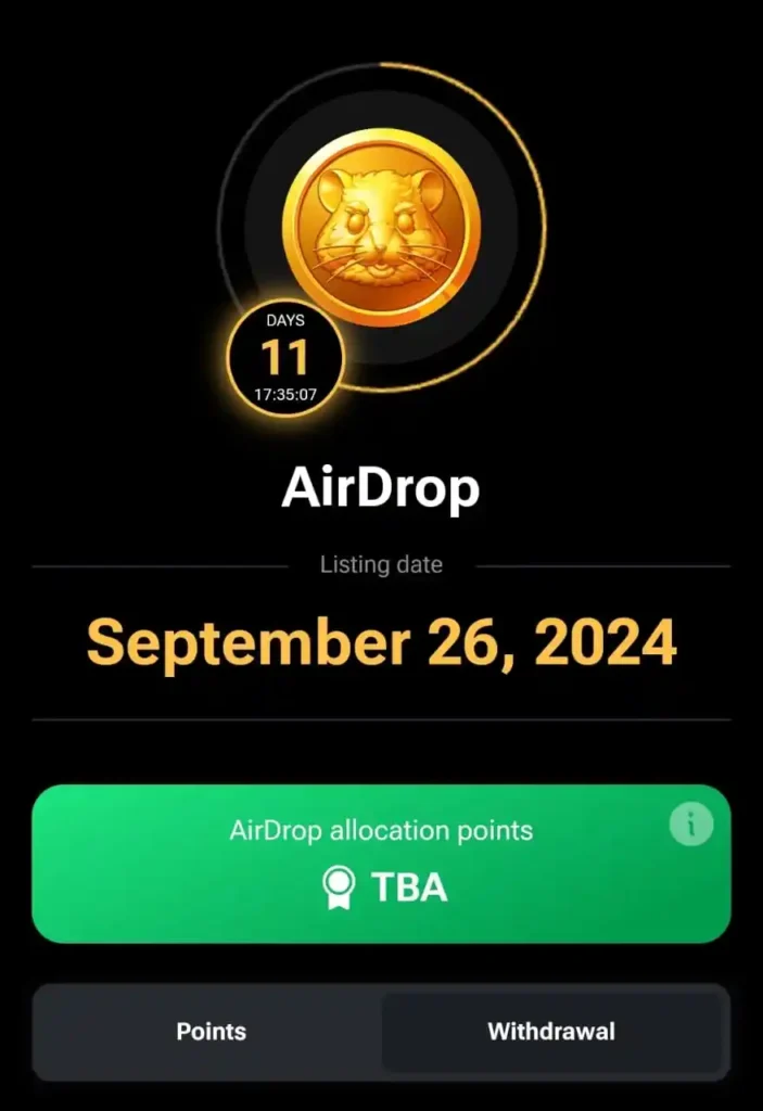 Hamster Kombat Listing Date 2024
